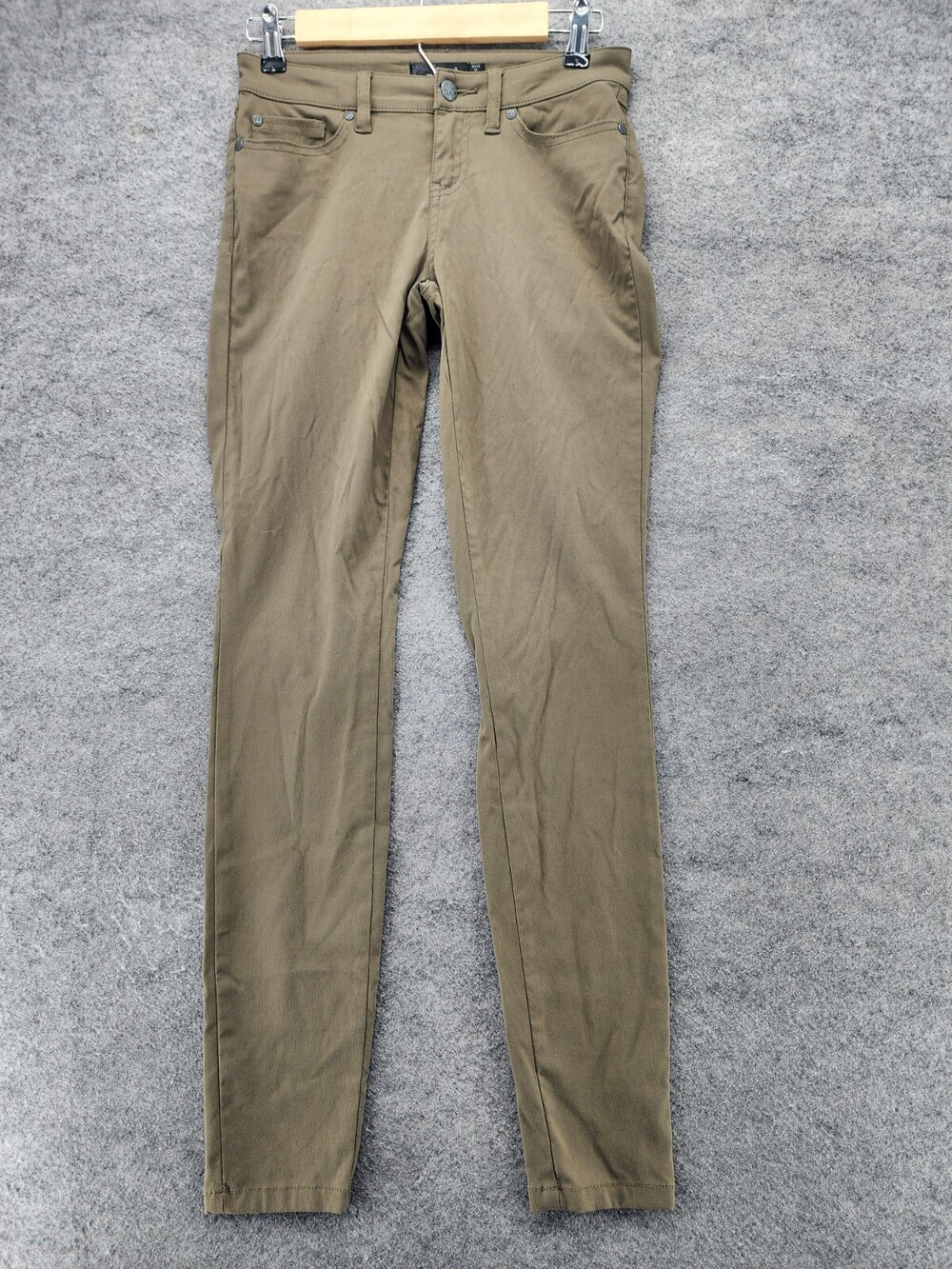 prAna Pants Womens 0 Green Skinny Low Rise 28x30